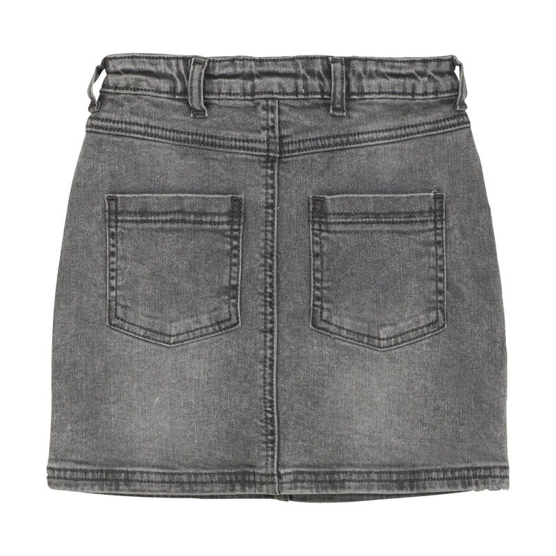 Light Grey Denim Skirt