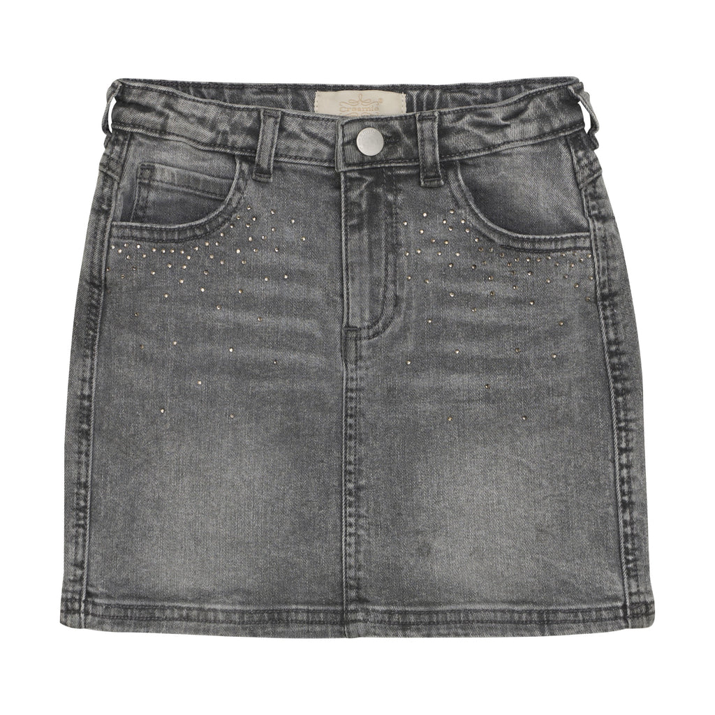 Light Grey Denim Skirt