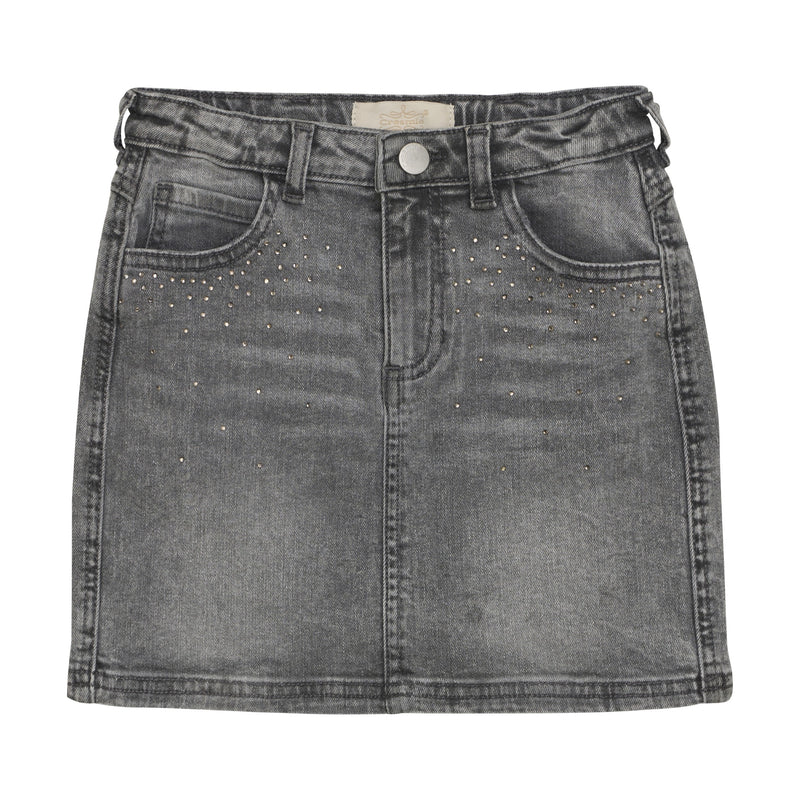 Light Grey Denim Skirt