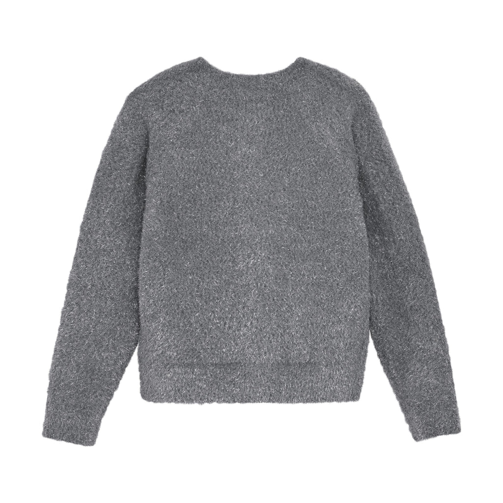Glitter Knit Cardigan - Iron Gate