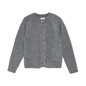 Glitter Knit Cardigan - Iron Gate