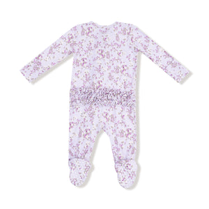 Sweet Dream Florals - Ruffle 2way Zip Footie