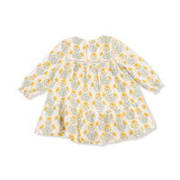 Winter Dandelions - Ladder Trim Dress & Rib Legging Set