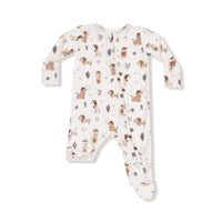 Cowboy Dogs - 2 Way Zipper Footie