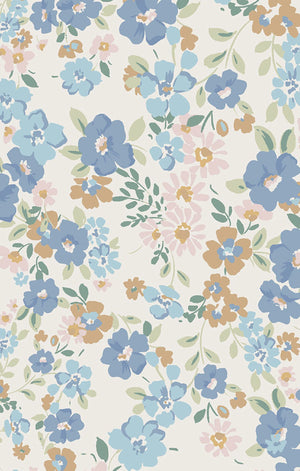 Sweet Rose Calico - Ruffle 2way Zip Footie