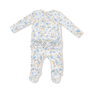 Sweet Rose Calico - Ruffle 2way Zip Footie