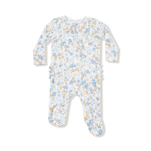 Sweet Rose Calico - Ruffle 2way Zip Footie