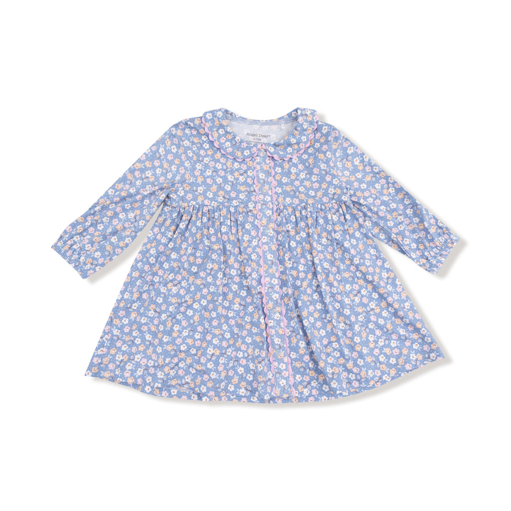 Country Calico - Jill LS Dress with Ric Rac