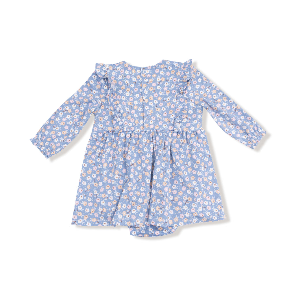 Country Calico - Ruffle LS Bodysuit Dress