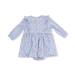 Country Calico - Ruffle LS Bodysuit Dress