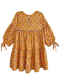 Olivia Dress - Yellow Ochre