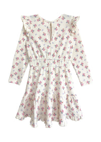 Mia Dress - Purple Bows & Pink Roses