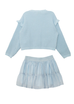Tutu in the Clouds 2 Piece Set - Blue