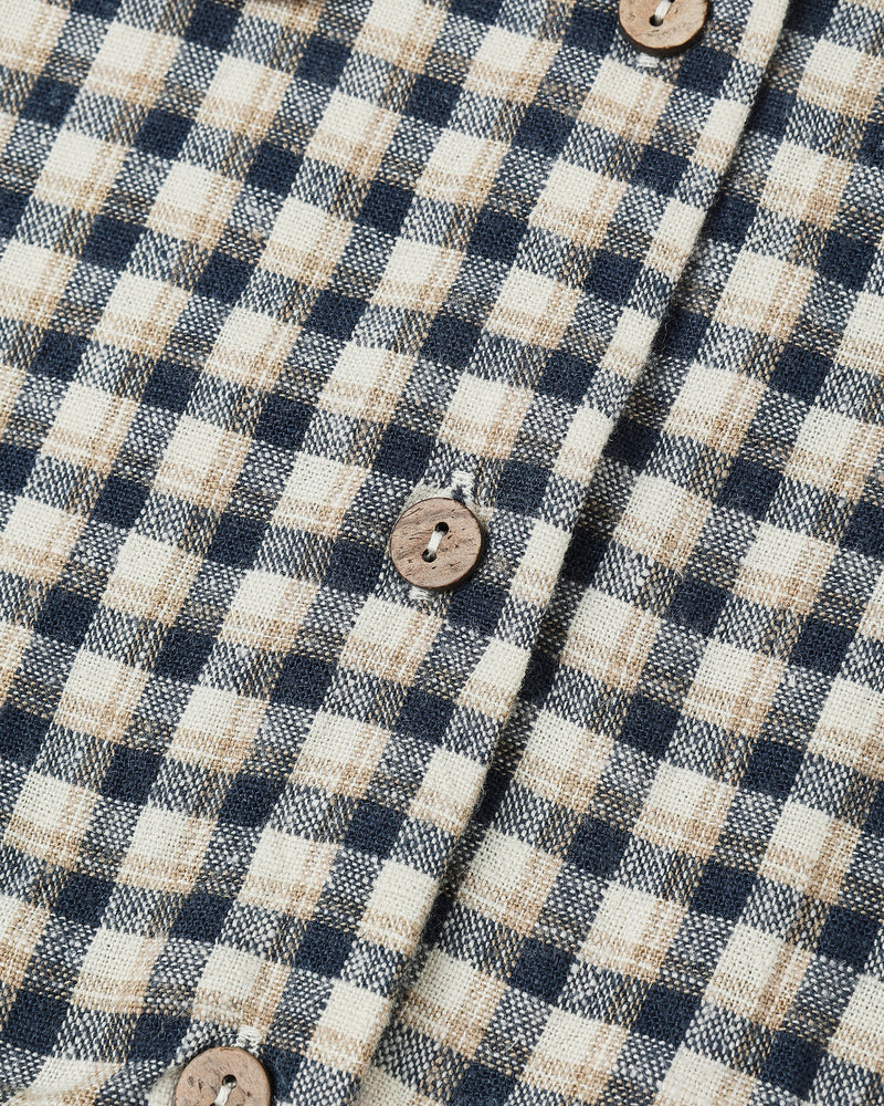 Prairie Blouse - Navy Check