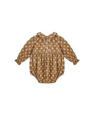 Cora LS Bubble Romper - Golden Fleur