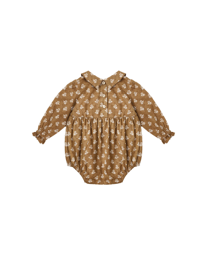 Cora LS Bubble Romper - Golden Fleur