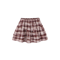 Plaid skirt on a white background