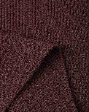 Scallop Tee - Burgundy
