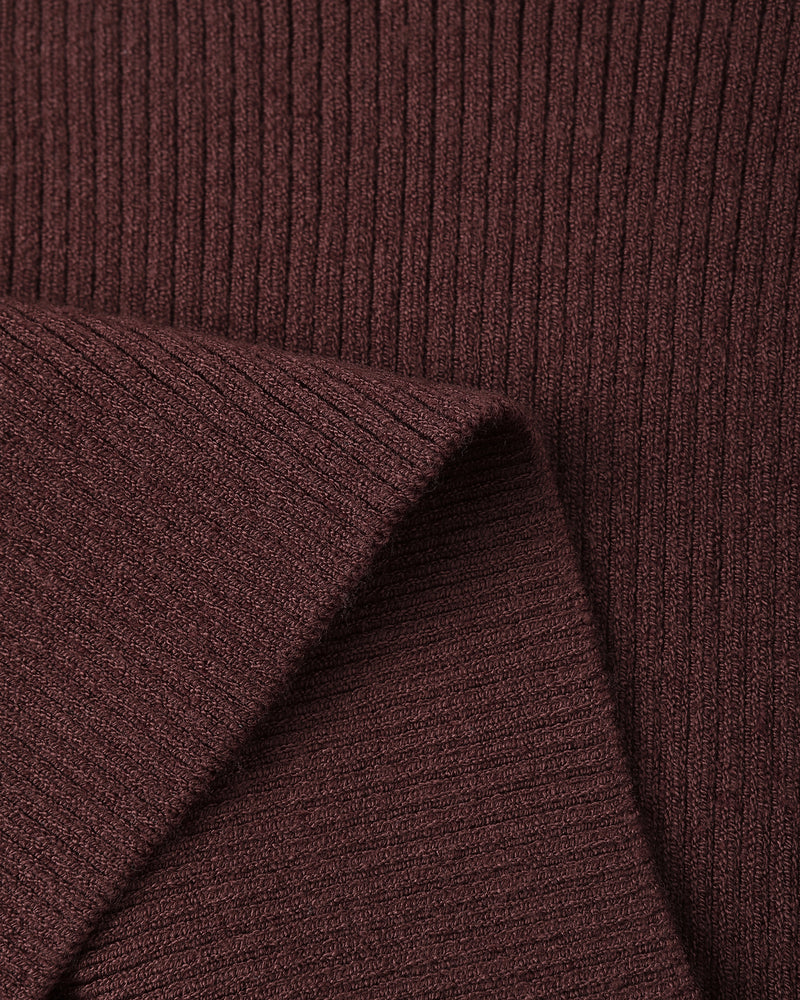 Scallop Tee - Burgundy