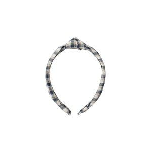 Plaid headband on a white background