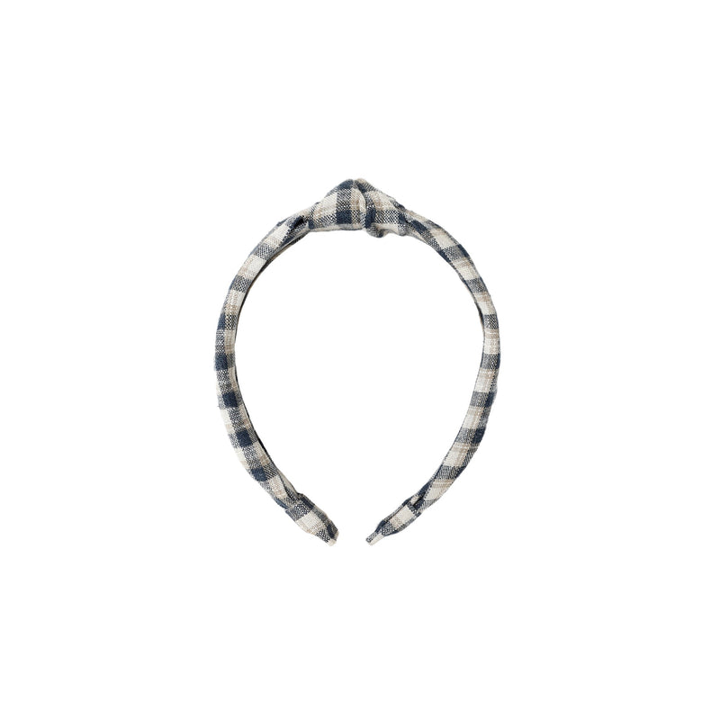 Plaid headband on a white background