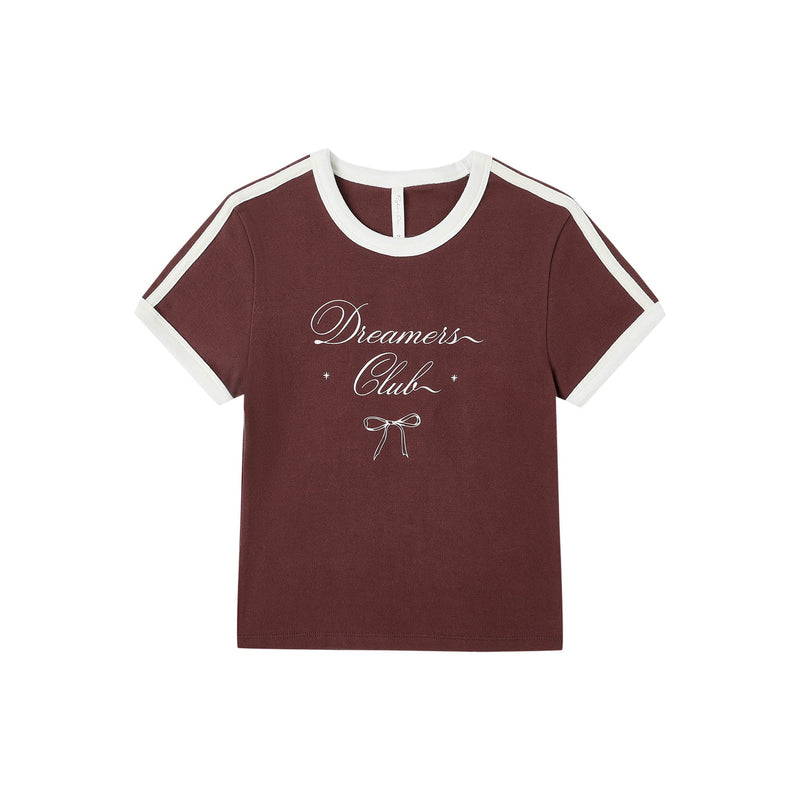 Baby Tee - Burgundy