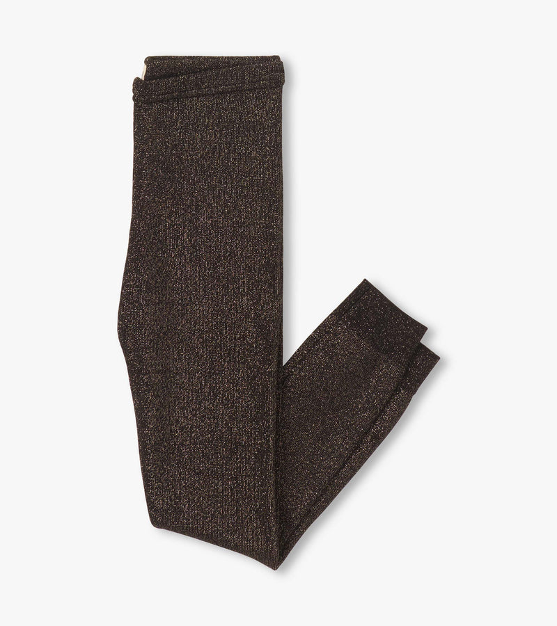 Black Glitter Footless Tights