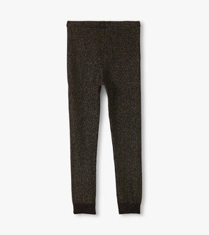 Black Glitter Footless Tights