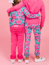 Hot Pink - Ruffle Leggings