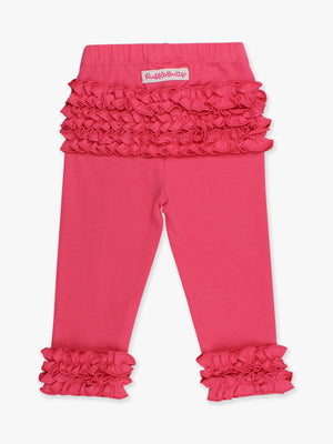 Hot Pink - Ruffle Leggings
