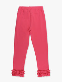 Hot Pink - Ruffle Leggings