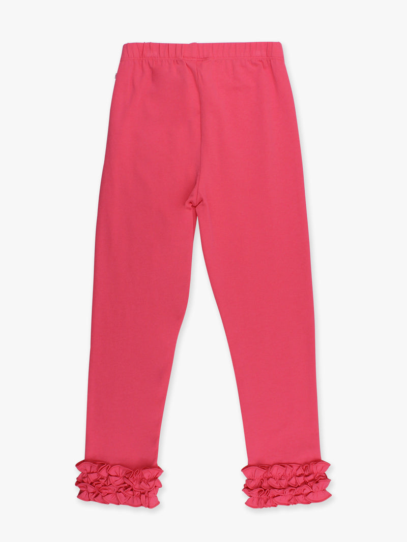 Hot Pink - Ruffle Leggings
