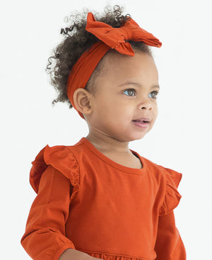 Big Bow Headband - Rust