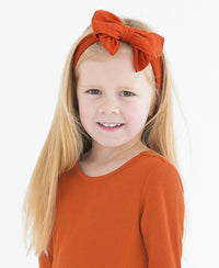 Big Bow Headband - Rust