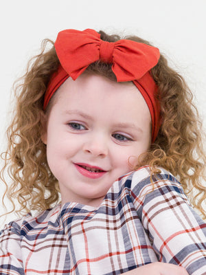 Big Bow Headband - Rust