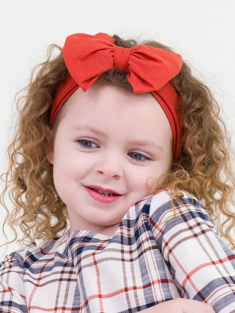 Big Bow Headband - Rust