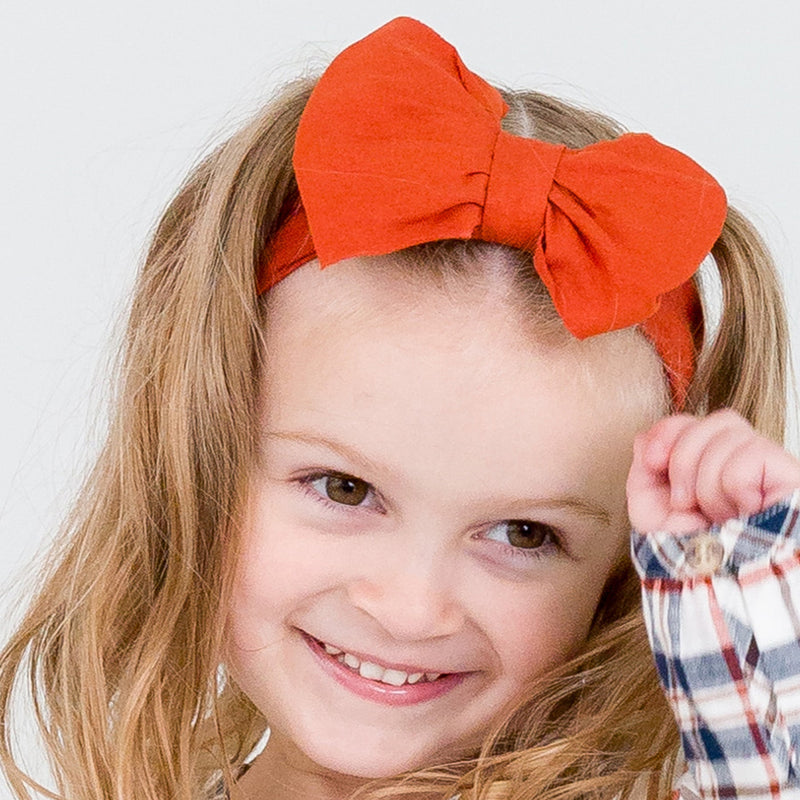 Big Bow Headband - Rust