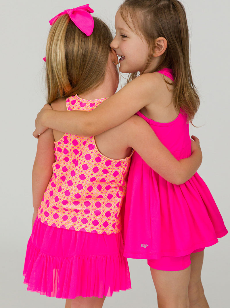 Active Tank Top - Neon Sherbet Cane
