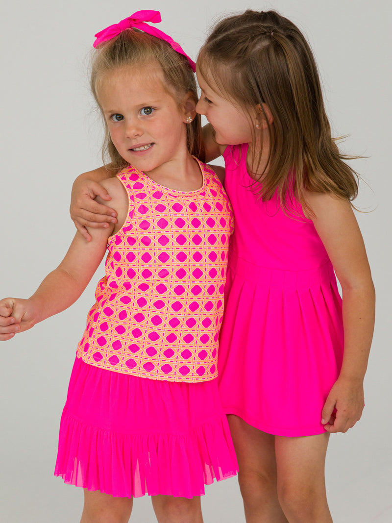 Active Tank Top - Neon Sherbet Cane