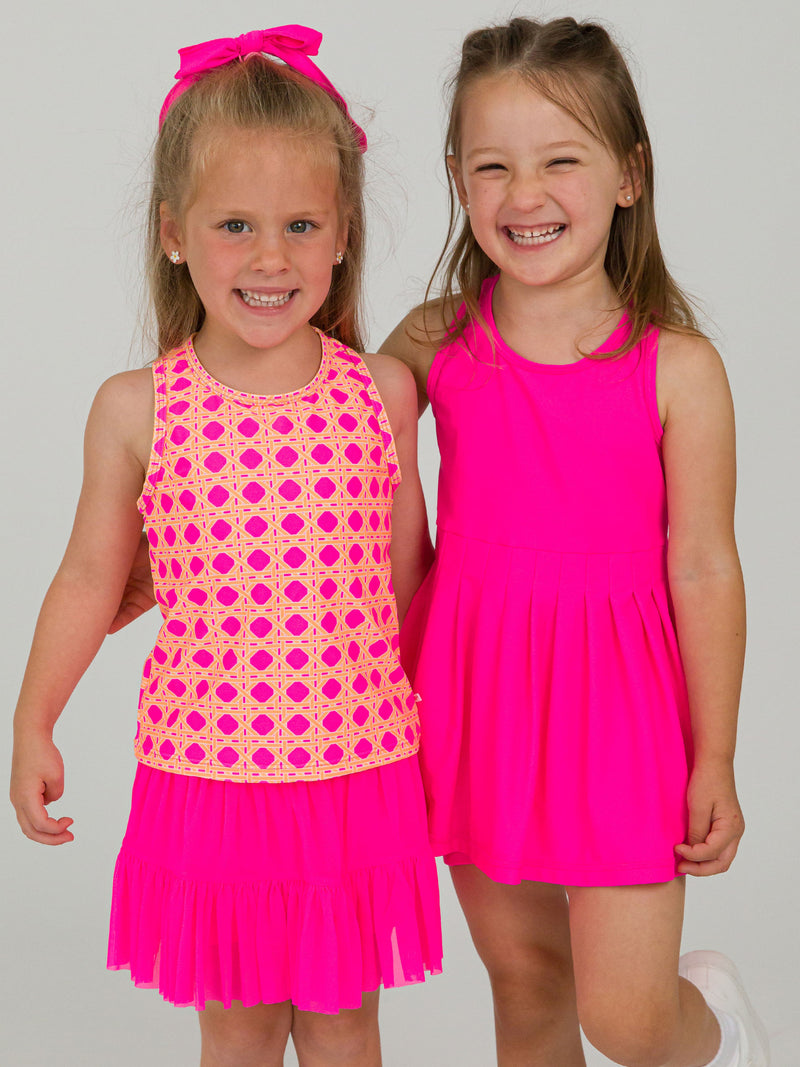Active Tank Top - Neon Sherbet Cane