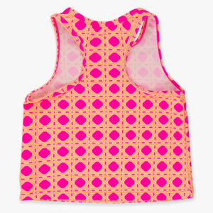 Active Tank Top - Neon Sherbet Cane