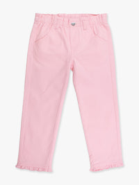 Pink pants on a white background