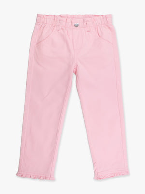 Pink pants on a white background