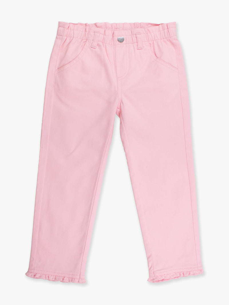 Pink pants on a white background
