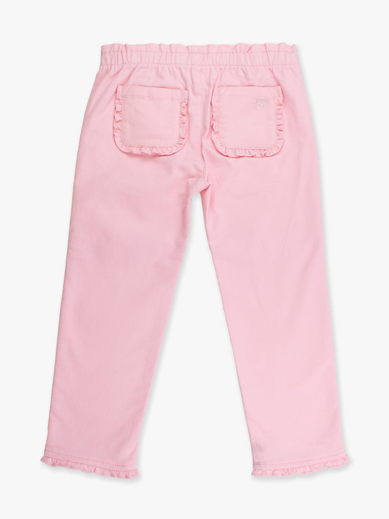 Ruffle Straight Jeans