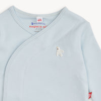 Blue Stripe Magnetic Organic Cotton Kimono Set