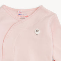 Pink Stripe Magnetic Organic Cotton Kimono Set