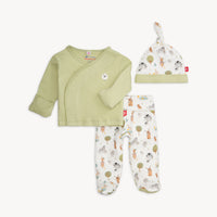 Funny Farm Magnetic Organic Cotton Kimono Set