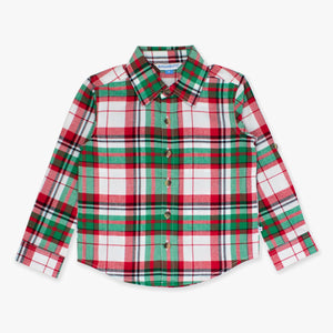 Dashing Dreams Plaid - Long Sleeve Button Down Shirt