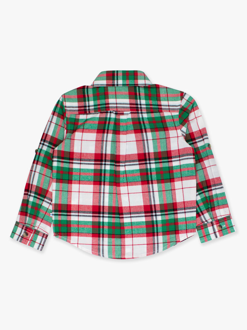 Dashing Dreams Plaid - Long Sleeve Button Down Shirt